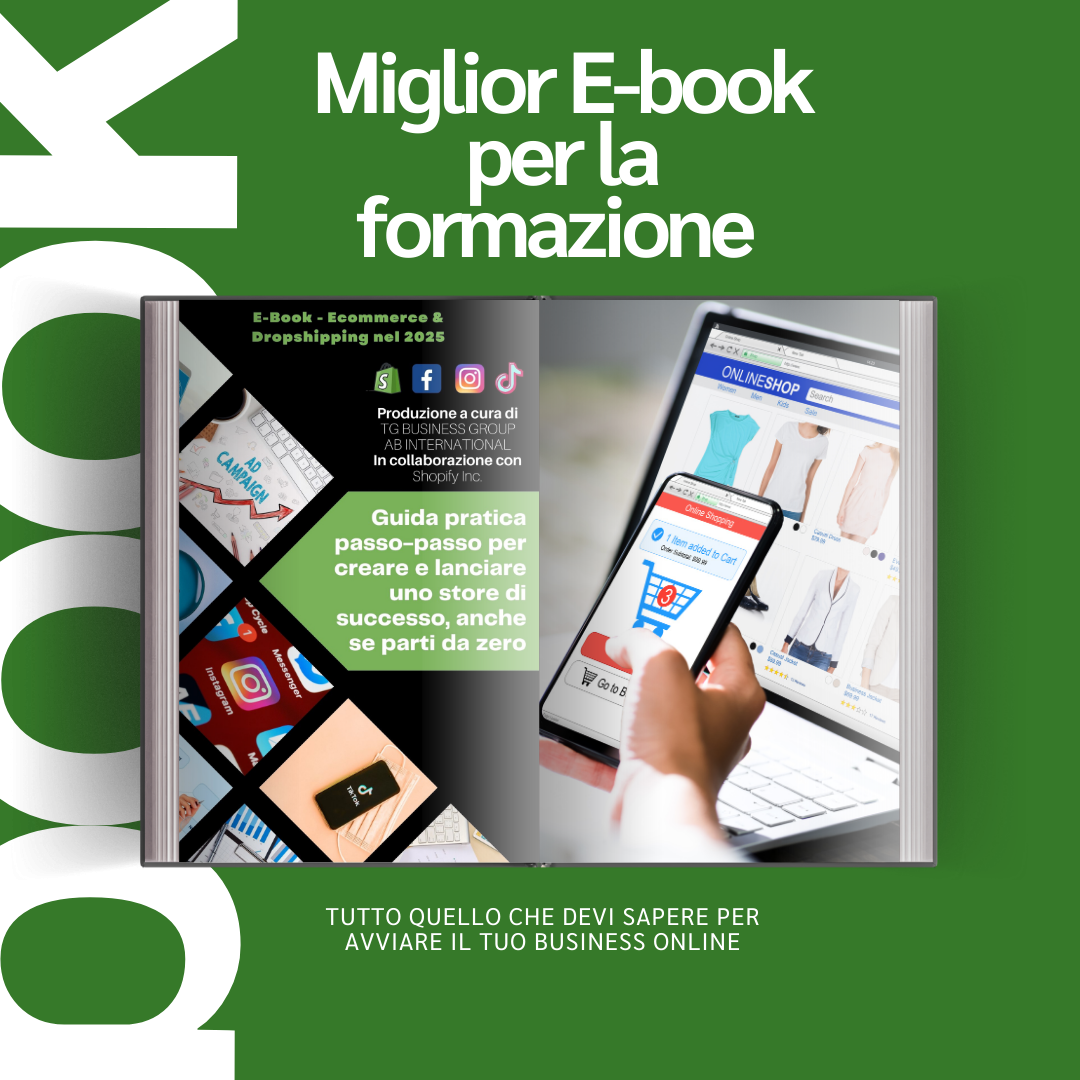 Ebook - E-Commerce e Dropshipping nel 2025 - Prezzo lancio scontato del 50%